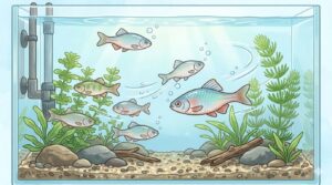 ヤリタナゴ水槽